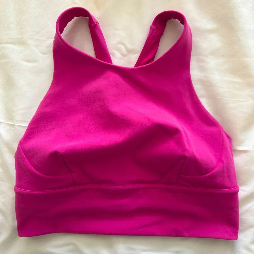 Lululemon Longline Bra - Barbie Pink - Picture 2 of 3